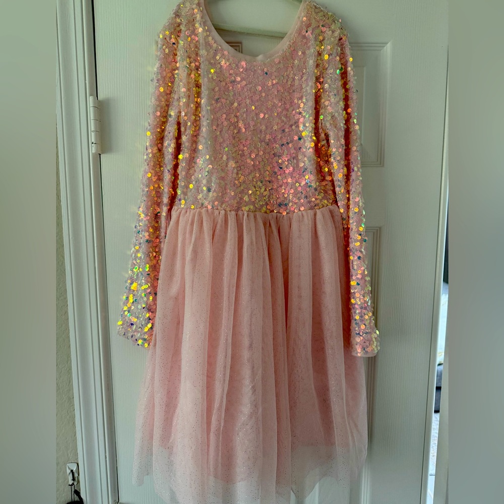 Cat and Jack Sequence Dress - girls size L